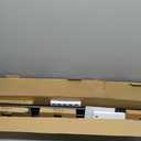 TONIAL1 Inch Double Curtain Rods 140 to 195 Inches, Heavy Duty Decorative Long Drapery Rod for Windows 128 to 190 Inches (5.75 to 11.7 ft) with Classic Cap Finial, Black