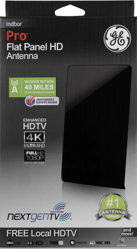GE Indoor Pro Antenna Flat Panel HD