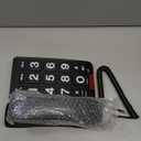 Big Button Landline Phone For Seniors Or Visually Impaired With High Contrast Colors And Loud Volume (Black)