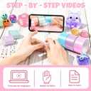 ZiZa Nano Tape Bubble Kit for Kids, Squishy Maker Making Kit, Birthday Toys Gifts for 4 5 6 7 8 9 10 Year Old Girls Girl, Kids Toys for Girls 4-6 6-8 7-8 8-10 10-12