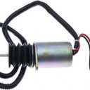Solarhome AM124379 AM124377 Fuel Shutoff Solenoid Compatible With John Deere 655 755 756 855 856 955 F915 F935 4475 5575 6675 7775