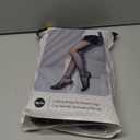 EXQUISLIFE Fleece Lined Tights Sheer Women - Fake Translucent Warm Pantyhose Leggings Sheer Thick Tights, for Winter (Medium, Black+black)