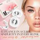 LASHVIEW Upgrade Magnetic Eyelashes with Applicator Reusable Soft Magnetic Eyelashes Natural Look No Glue Needed Lashes Kit Easy to Wear and Remove(A02)
