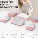 Compression Packing Cubes for Travel, Lightweight Vacation Travel Essentials, Travel Accessories for Suitcase Organizer Bags Set, Durable Luggage Organizer