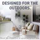 Legrand radiant 885TRWRWCC8 15 Amp 125V Outdoor Tamper Resistant Weather Resistant Residential Grade Decorator Duplex Receptacle Outlet, White (1 Count)