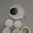 Halloween Mummy Decorating Kit with Large Googly Eyes Crepe Paper Streamers and Masking Tape for Halloween Party Door DIY Decor(White,Non-Luminous)