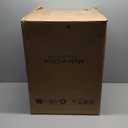 Solid Wood Cute Nightstand with 360 Rotating Drawers, Semi-Assembled Kids Night Stand with LED Lights & 2 Drawers, Modern Fluted Bedside Tables for Bedroom, Living RoomWalnut