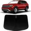 Windshield Sun Shade for Volkswagen Atlas 2018-2024 2025 2026 VW Atlas Cross Sport, Car Front Window Sunshade with 240T Sun Visor Protector Blocks UV Rays Heat Sun Shield Accessories