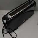 SEEDEEM 2 Slice Slim Toaster, Single 10" Long Slot Toaster Fits Bagels & Artisan Bread, 6 Shade Settings, Cancel/Reheat/Defrost, Removable Crumb Tray, Auto Shut-Off, Black (3.54 x 14.37 x 6.89 inches)