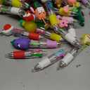 SZCECHRE 62Pcs Mini Multicolor Pens in One 4-in-1 Cute Pens Bulk, Ballpoint Pen for Birthdays and Parties, Fun Gifts Assorted Ink Kawaii Pen