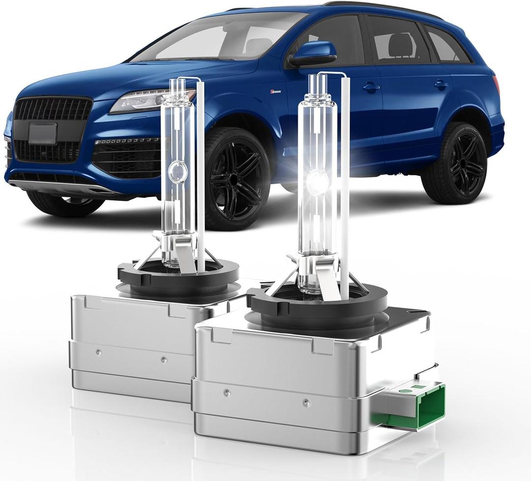 Fit for 2010-2015 Audi Q7 D3S HID Xenon Headlight Bulbs, 350% Brightness, High Low Dual Beam Light Bulb, 6000K Cool Bright White, Plug-N-Play, of 2