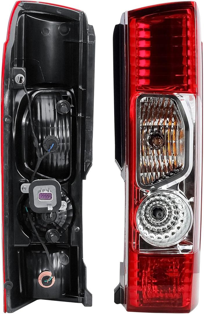LONGLING Passenger Right Side Tail Rear Lamp Light Without Circuit Fit Ram Promaster 1500, 2500, 3500 from 2015-2022