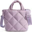 BAGSMART Crossbody Bags for Women, Lightweight Purses for Women, Quilted Puffer Tote Handbags for Daily Use,Shop,Travel