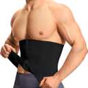 TAILONG Waist Trainer for Men Shapewear Tummy Control Body Shaper Slimming Girdle Fajas para Hombres Corset with Zipper (Black)