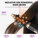 UKliss 5 in 1 Hair Styler & Blow Dryer Brush, Upgraded Detachable Hair Dryer Brush with Negative Ion, Air Curling Wrap for Drying, Curling, Straightening & Volumizing, Styling Tools for All Hair Types, Blackgold