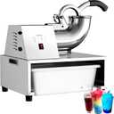 Snow Cone Machine Shaved Ice, 500LB/H Commercial Ice Crusher Shaved Ice Machine Fluffy, 300W Industrial Commercial Big Ice Shaving Machine for Snow Cones for Home Party