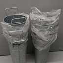 Galvanized Metal Vases for Centerpieces, 10 Inch Flower Buckets Artificial Floral Vase in Bulk Rustic Home Decor, Silver