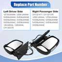 Left and Right Side Mirrors Fits for Ram Promaster 1500 2500 3500 2014-2024, Driver and Passenger Side