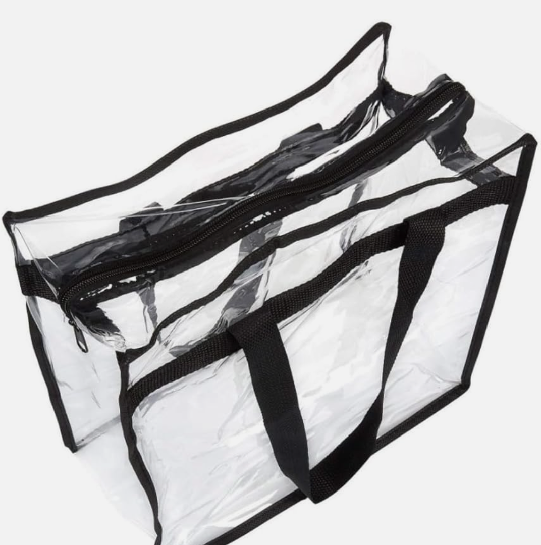 Clear PVC Beach Tote Bag Large Sandproof Storage Bag Pack Of 4