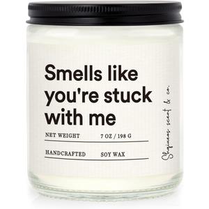 Funny Anniversary Candle Gifts for Boyfriend Girlfriend, Valentines Day Gifts for Her Him, Best Friend Friendship Birthday Gift for Women, Bestie, Christmas Gift, Lavender Scented 7oz