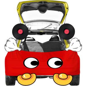 Halloween Trunk or Treat Car Decorations Kit, Archway Garage Door Decorations Haunted House Trunk Banner Waterproof for Halloween Outdoor Car Party Supplies