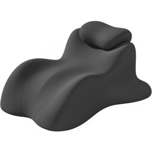 Memory Foam Wedge Pillow for Intimacy Couples, Ergonomic Support Pillow, Black