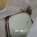 Mini Countertop Trash Can with 5 Rolls of Trash Bags, Waste Can with Press Type Lid, 0.5 Gallon/1.5 Liter Wastebasket Trash Can Dispenser, Mini Bin for Bathroom Vanity,Coffee Table (Light Green)