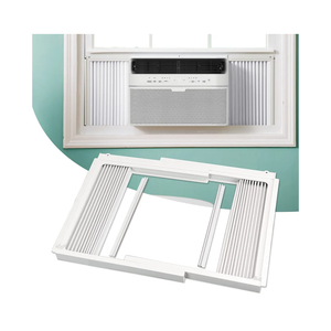 Flehomo Window Air Conditioner Side Panels with Frame, Adjustable Insulation AC Side Panel for 5,000 BTU Window AC Unit, Frame Included