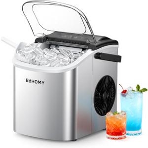 EUHOMY Ice Maker Machine (Light Grey)