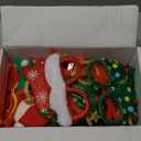 30Pcs Christmas Glitter Glasses Frames for Kids, Christmas Eyeglasses Holiday Party Glasses Frames Christmas Decoration Accessories for Christmas Parties Holiday Favors Photo Booth (One Size Fits All)