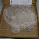 Jusalpha Large 4 Tier Cupcake Stand Square Acrylic Cupcake Tower Stand for Dessert, Pastry, Serving Platter-Candy Bar Party Dcor and Supply(with Rod Feet) (4SF-V2)