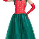 May Costume for Adult, 5 Pcs Christmas Dress Set for Women, Classic Movie Characters Outfit for Halloween Xmas Cosplay Party (Medium)