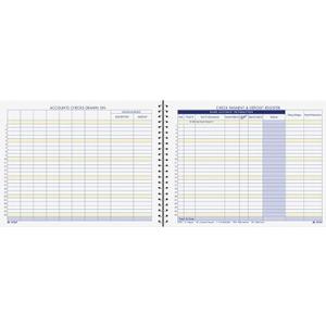 Adams Check Payment and Deposit Register, 8-1/2" x 11", 44 Pages (AFR60), White