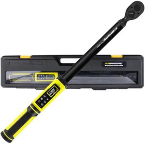 ATsafepro Digital Torque Wrench,1/2-Inch Drive Torque Wrench - 5-340Nm (4-250 ft-lb),Heavy Duty Torque Wrench with Buzzer, 5 Units, ±2% Accuracy for Trucks & Machinery