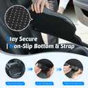Wedge Car Seat Cushion for Better Visibility & Sciatica Pain Relief - High Density Memory Foam, Non-Slip Ergonomic Car Seat Cushion for Driving, Universal Fit for Car, SUV,Truck & Tractor