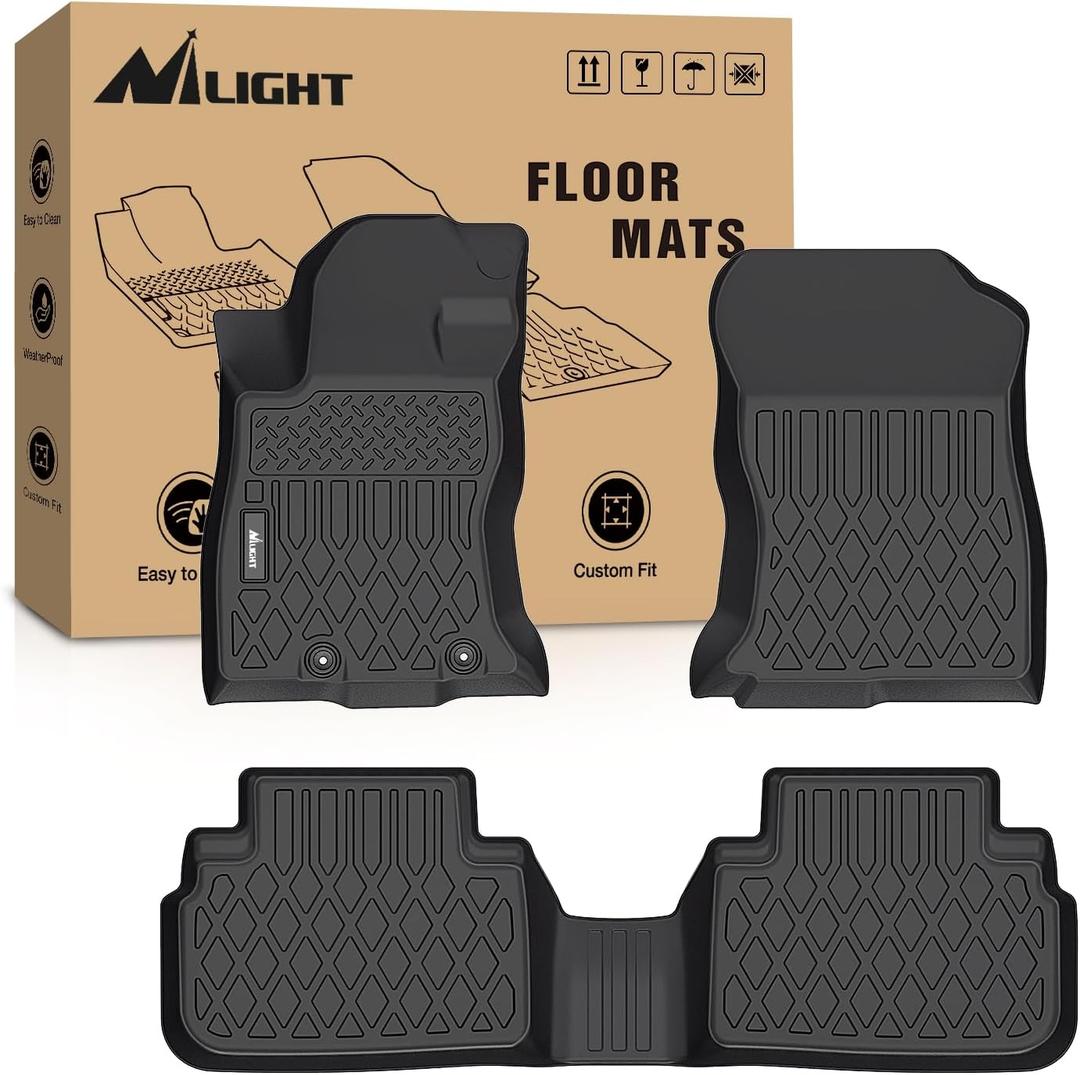 Nilight TPE Floor Mats for Subaru Forester 2019 2020 2021 2022 2023 2024,All Weather Custom Fit Heavy Duty Floor Liners