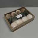 12 Pcs Velvet Christmas Balls Bulk Shatterproof Christmas Balls Xmas Plastic Decorative Hanging Ornaments Set for Xmas Tree Holiday Home Party Decorations (Khaki, Creamy White, Green, 3.15 inch)