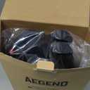 Aegend Snorkeling Gear for Adults Youth Kids, Snorkel Mask with Top Dry Valve - Panoramic View Anti-Leak and Anti-Fog with Mesh Bag for Snorkeling, Scuba Diving, Freediving & Swimming (2 PACK-Black & Black White)