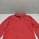 Men's Casual Polo Shirts Classic Long Sleeve Basic Button T-Shirt Lightweight Cotton Golf Tops with Pocket Size XL