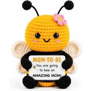 Mom to Be Gifts, Crochet Bee Emotional Support Gift for Pregnant Women