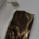Brown Long Layered Synthetic Hair Wigs for Women with Bang Mixed Blonde for Daily Party Use (W6237#8H124-613)