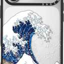 Clear TPU Phone Case Cover for iPhone 17 Pro with Design, Drop Protection, Cute Case for Girl Women, Great Wave