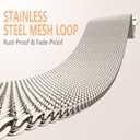 Zedoli Metal Band Compatible with Apple Watch Band 40mm 38mm 41mm 45mm 44mm 42mm 46mm for Women Men, Stainless Steel Milanese Mesh Loop Magnetic Wristbands for iWatch Series 11 10 9 8 7 6 5 4 3 2 1 SE (Starlight)