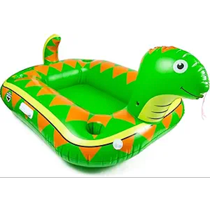 Floating Drink Cooler, Inflatable Snack and Beer Holder for Pool, Lake, or River, 46 qt Capacity, 4 Cup Holders, Easy Raft Attachment.