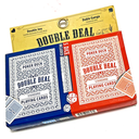 DOUBLE DEAL Poker Deck 2 Pack Standard Playing Card Set Plus 5 Bonus Dice NEW, 2 Sets