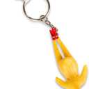 Mcphee Accoutrements Rubber Chicken Keychain