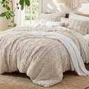 Bedsure Tufted Boho Comforter Set Full, Bedroom Decor Bedding Set Beige
Soft Breathable Polyester,Fluffy Texture ,3 Pieces Gift For Girls Women,Marshmallow,All Seasons,Machine-washable,OEKO-TEX