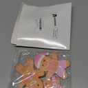 3 Piece Christmas Pink Gingerbread Man Table Decorations Wooden Xmas Tiered Tray Farmhouse Gingerbread House Sign Centerpieces for Table Shelf Fireplace Holiday Indoor Party Decor