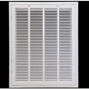 HVAC Premium 22 x 32 Duct Opening Steel Return Air Filter Grille, for 1-inch Filter, Removable Door, Flat Stamped HVAC Vent Cover Grille, Outer Dimensions 24.5 x 34.5