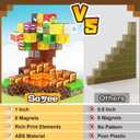 Soyee Magnetic Blocks - Build Mine Magnet World Kids Games Magnet Building Toys Kingdom & Lava World Adventure 1'' Magnetic Cubes STEM Toys Christmas Birthday Gifts for 3+ Years Old Boys Girls